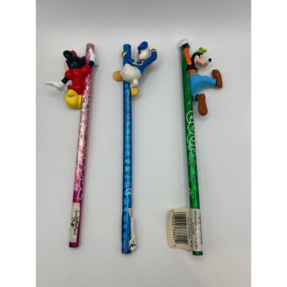 Lot of 3 Applause Disney Holographic Pencils W Toppers Minnie Goofy Donald Duck - Picture 6 of 6